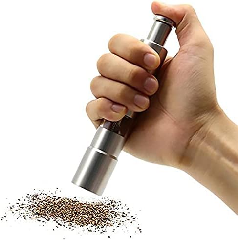 2-Piece Stainless Steel Salt Pepper Mill Shakers