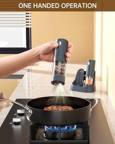 CIRCLE JOY Electric Salt Pepper Grinder Set