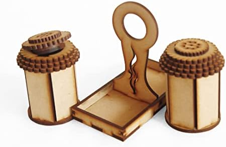 HERCOOR Durable Adjustable Salt and Pepper Mill Set