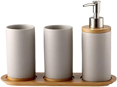 URMAGIC Bamboo Salt Pepper Mill Tray Set