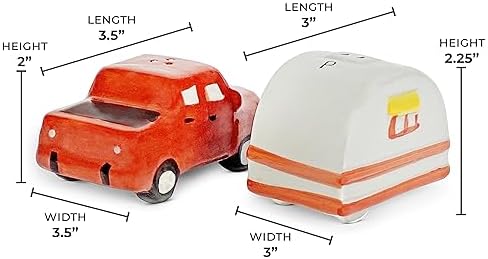 Rivers Edge Salt and Pepper Shaker Set Unique Kitchen Accent Perfect Gift