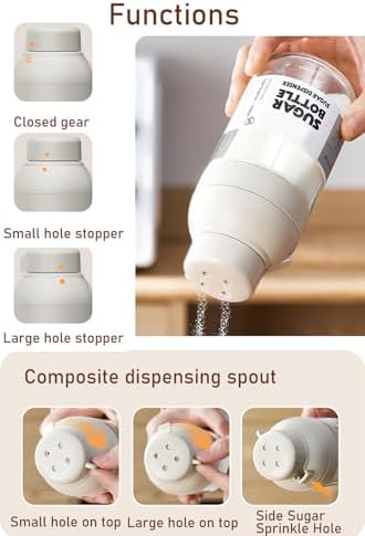 Effortless Salt Sugar Pepper Dispenser