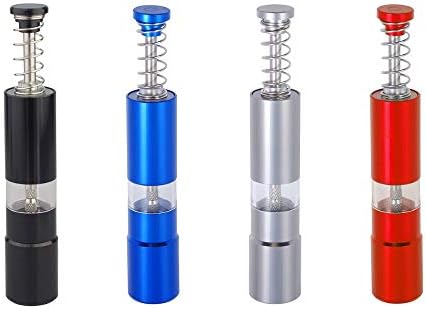 Sleek Portable Hand-Operated Salt Pepper Mill Grinders for Easy Seasoning