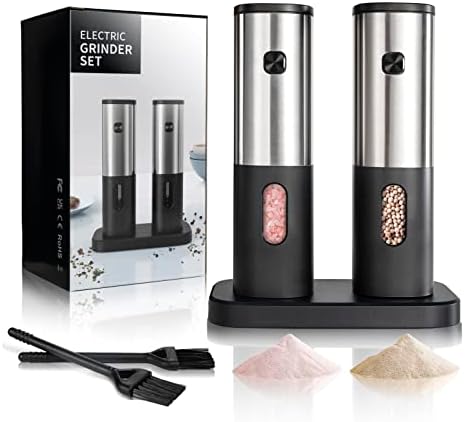 Action-Ready Salt Pepper Grinder Set