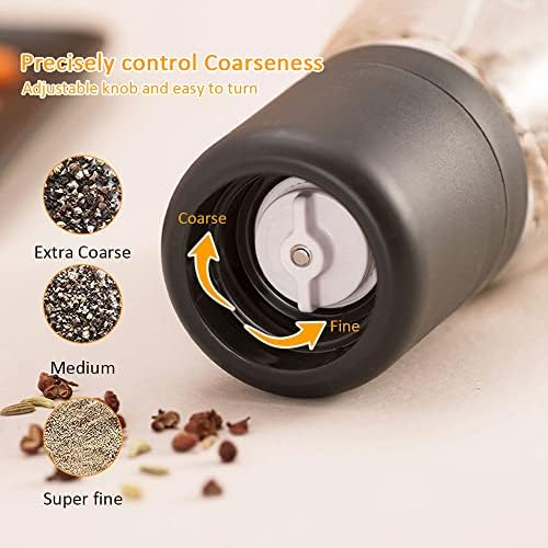 Premium Glass Salt Pepper Grinder