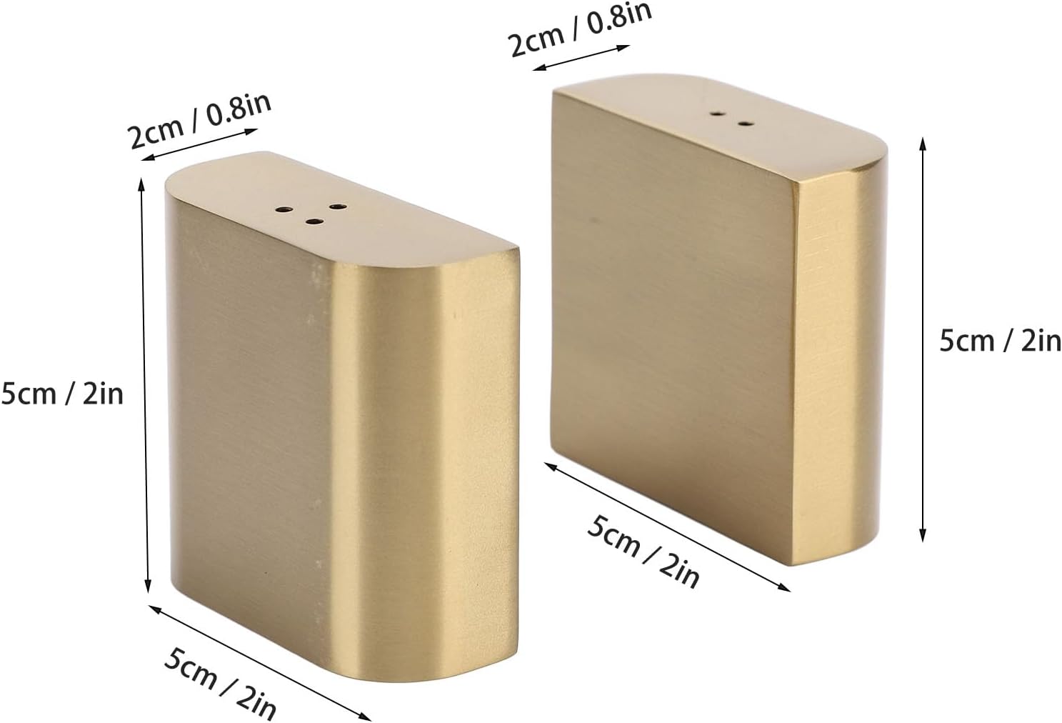Sturdy Stainless Steel Salt Pepper Shakers Set with lids for Home Kitchen
