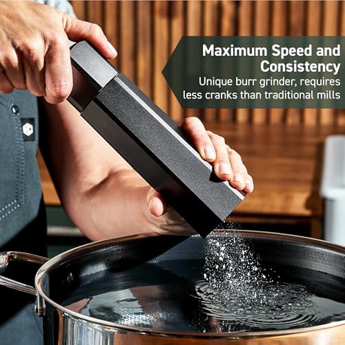 HexClad Salt Mill Grinder Fast Durable Precision Grnd