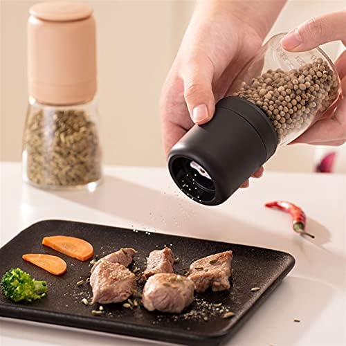 Manual Salt and Pepper Shaker with Stainless Steel Design