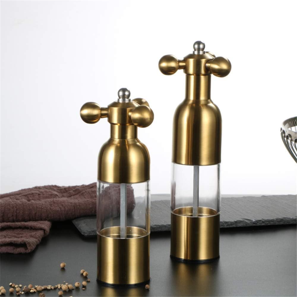 2PC Salt Pepper Grinder Set with Adjustable Coarseness