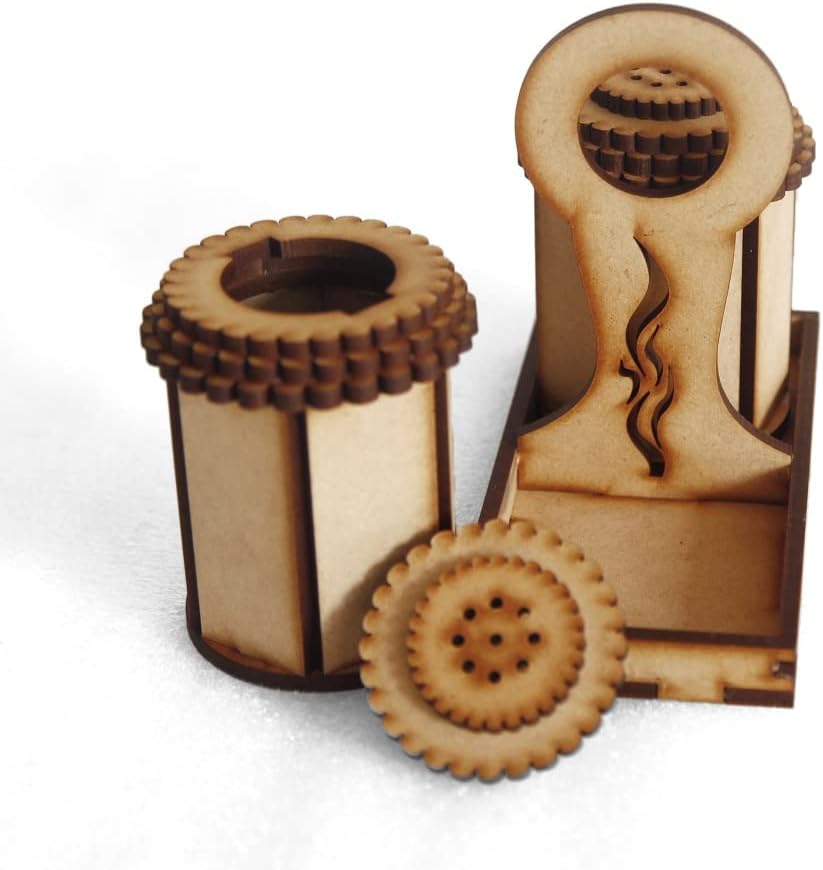 HERCOOR Durable Adjustable Salt and Pepper Mill Set