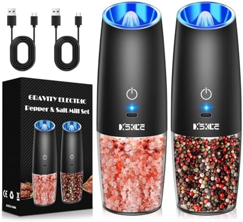 Sweet Alice Rechargeable Electric Pepper and Salt Grinder Set