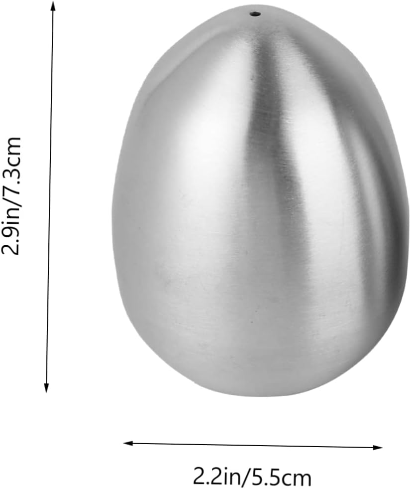 2-Piece Shape Salt Pepper Shakers Set Stainless Steel for Kitchen Uses