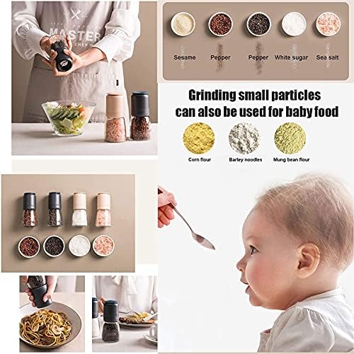 AtreX Salt and Pepper Grinder Set Professional Grade