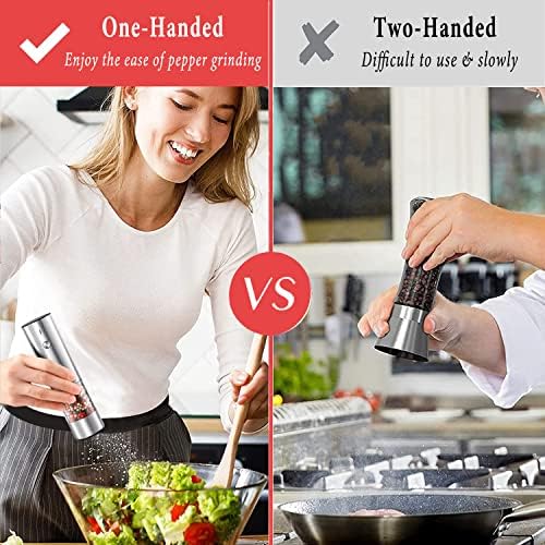 Rechargeable Electric Salt Pepper Grinder Set