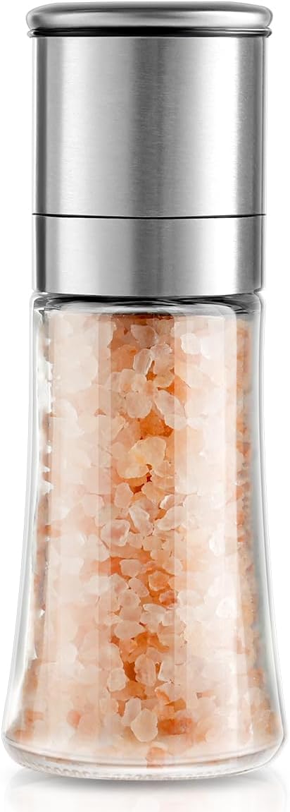 Gulex Salt Grinder Pepper Mill Set Single Grinder for Home Use