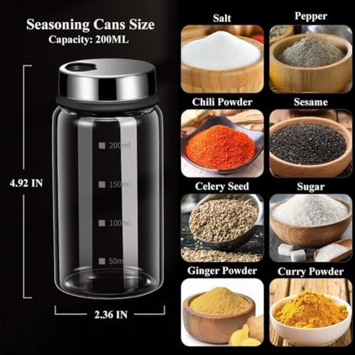 High-Quality Salt Pepper Shakers with Adjustables for Home Kitchen