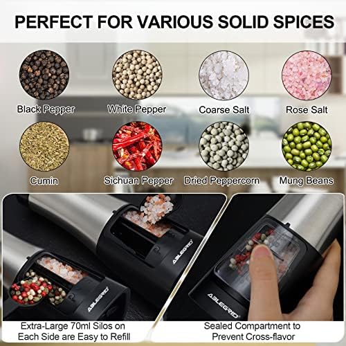 Efficiently Grind Salt Pepper with Intuitive Controls