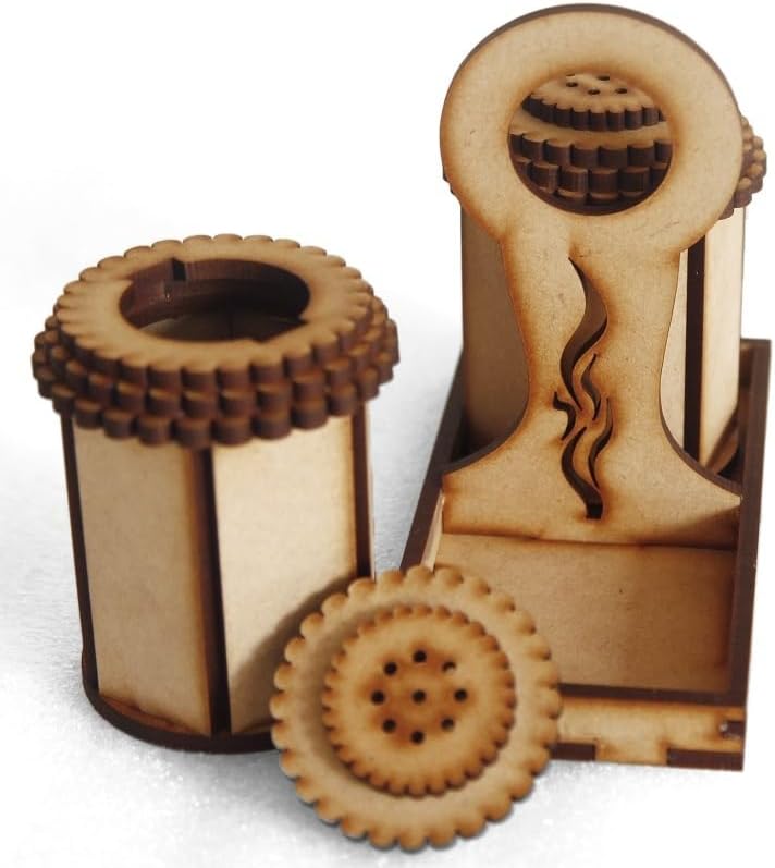 HERCOOR Durable Adjustable Salt and Pepper Mill Set