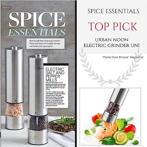 Urban Noon Electric Salt and Pepper Grinder Set