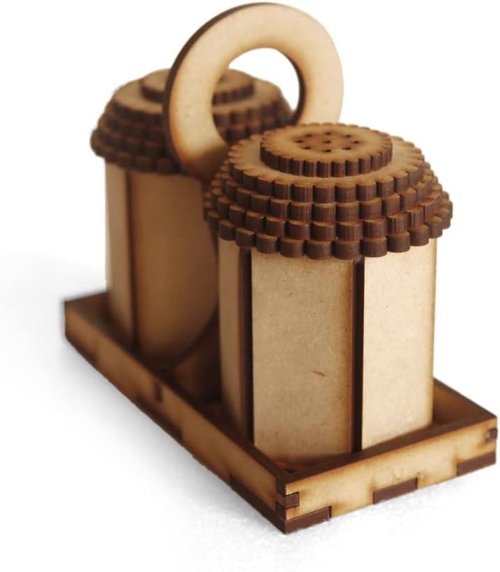 HERCOOR Durable Adjustable Salt and Pepper Mill Set