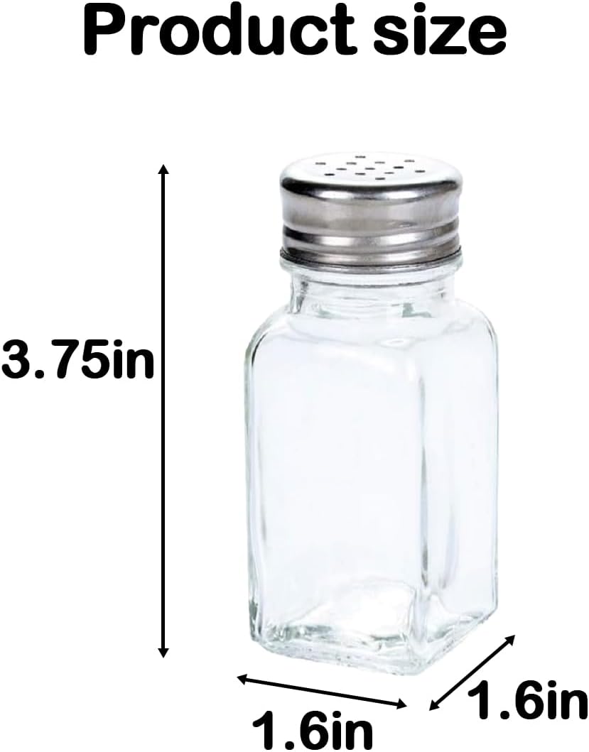 Voittozege 30-Piece Glass Salt Pepper Shaker Set
