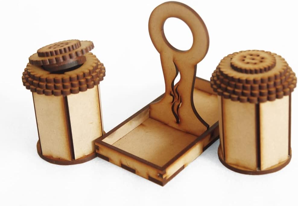 HERCOOR Durable Adjustable Salt and Pepper Mill Set