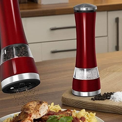 Glowing Review Electric Salt and Pepper Grinder Set