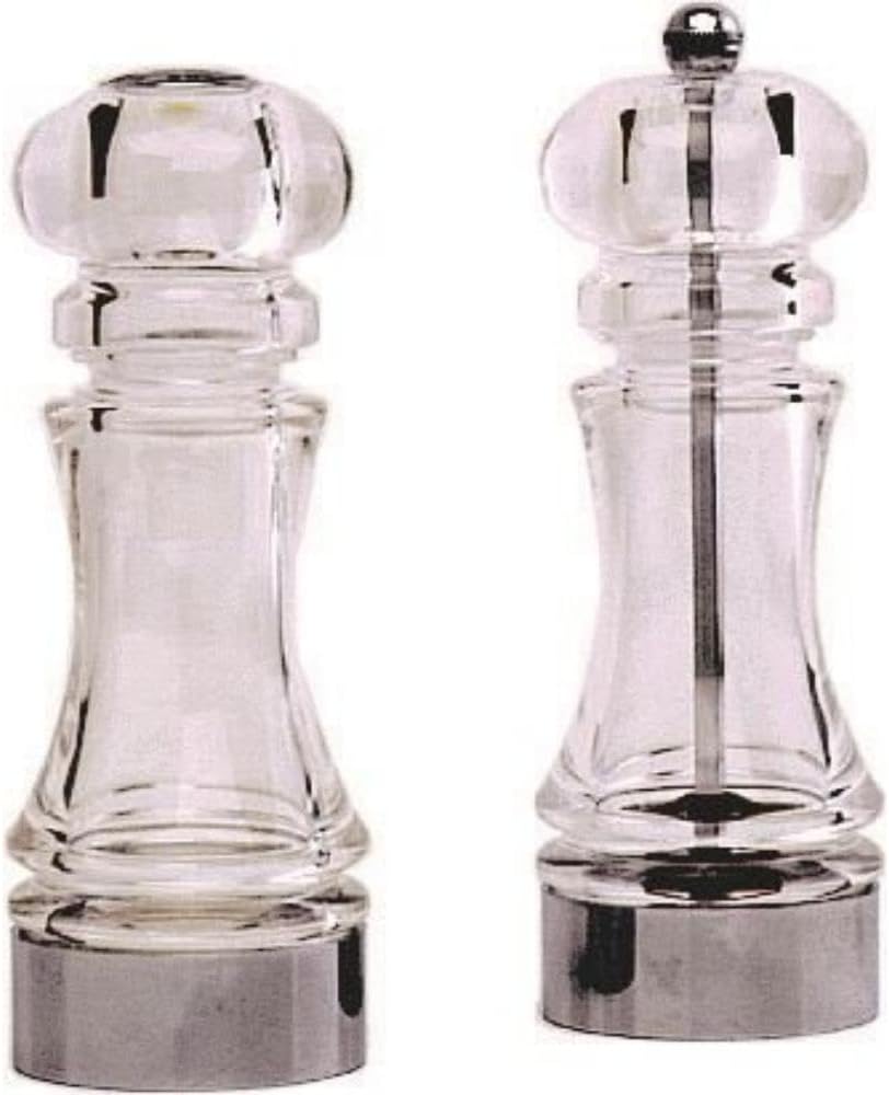 Authentic Acrylic Salt and Pepper Mill Set perfect for everyday use