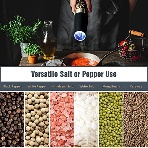 Compact Lightweight Salt Pepper Mill Set