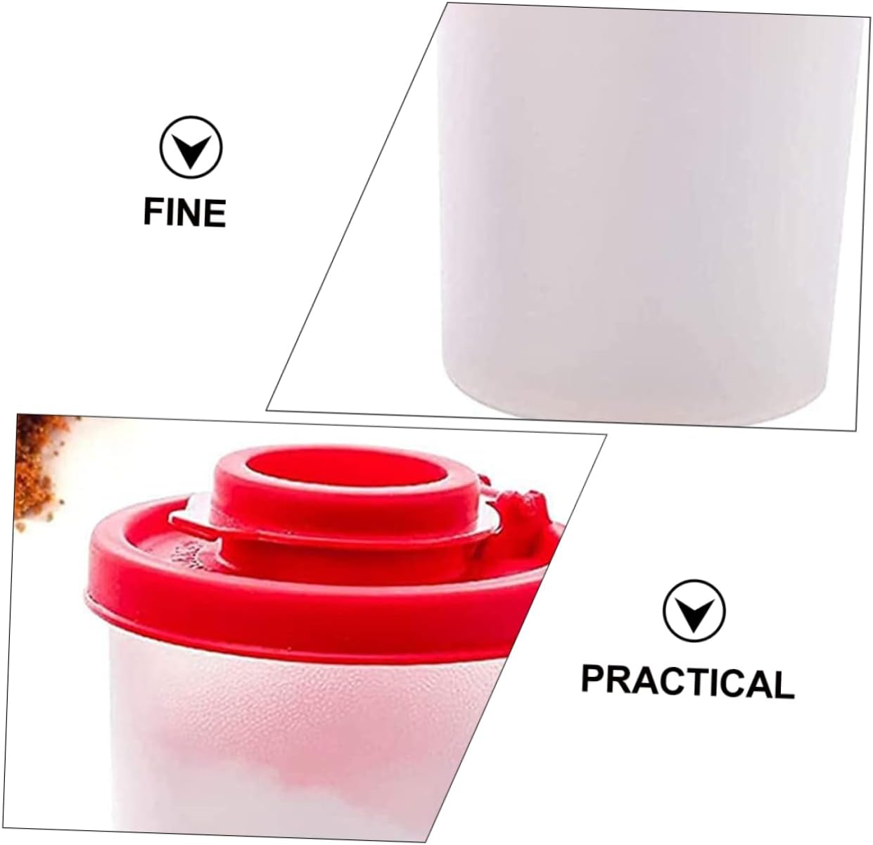 Alipis 2-Piece Portable Pepper Shaker Cans