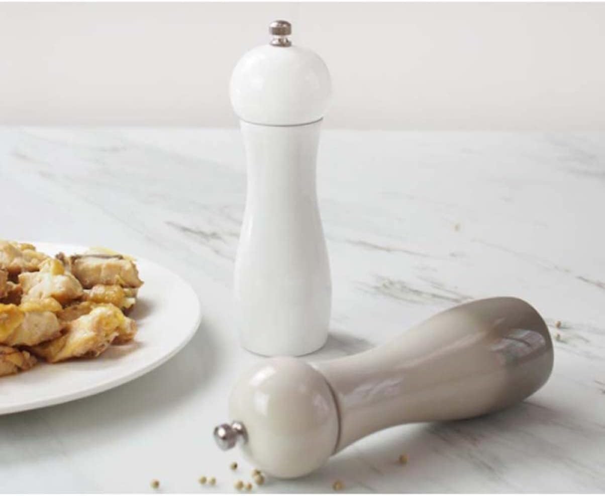 IMIKEYA 6 Inch Ceramic Pepper Mill Set
