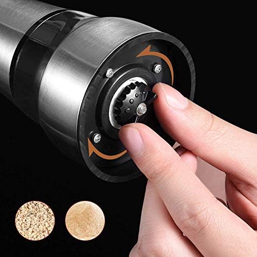 sdneNest Salt Pepper Mill Set 2 Pcs Adjustable Grinders
