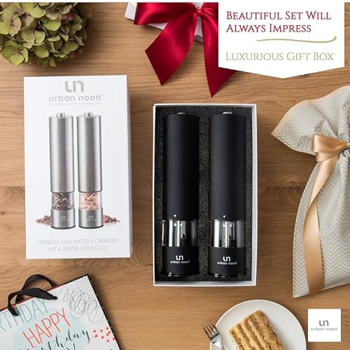 Urban Noon Electric Salt and Pepper Grinder Set