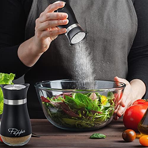 Refillable Salt and Pepper Shakers Set