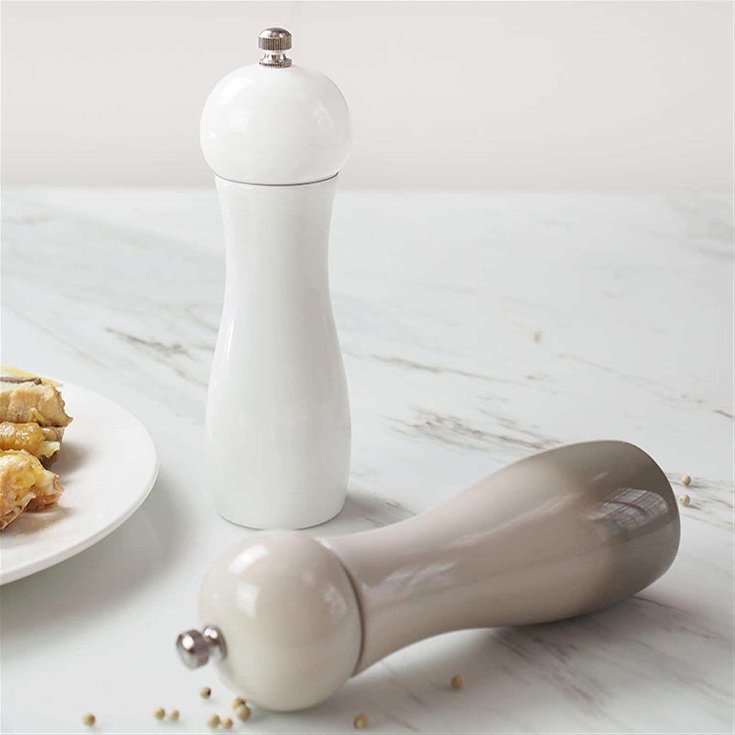 Luxury Salt Pepper Mill with Adjustable Coarseness by LEIXIUSM