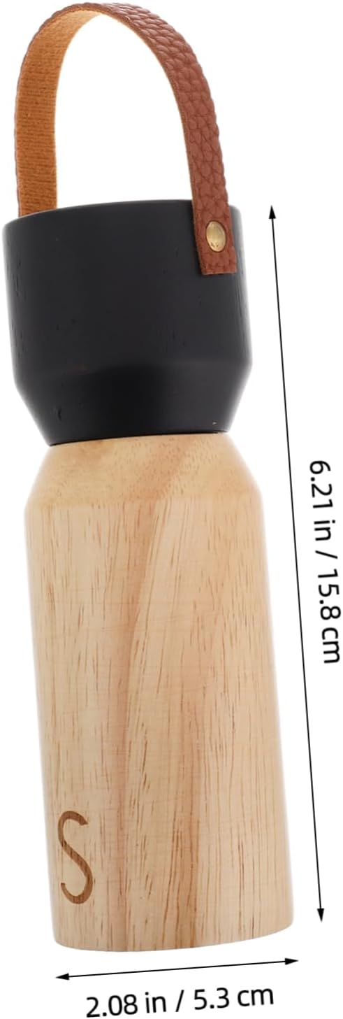 GRIRIW Manual Wooden Pepper and Salt Grinder for Home Kitchen