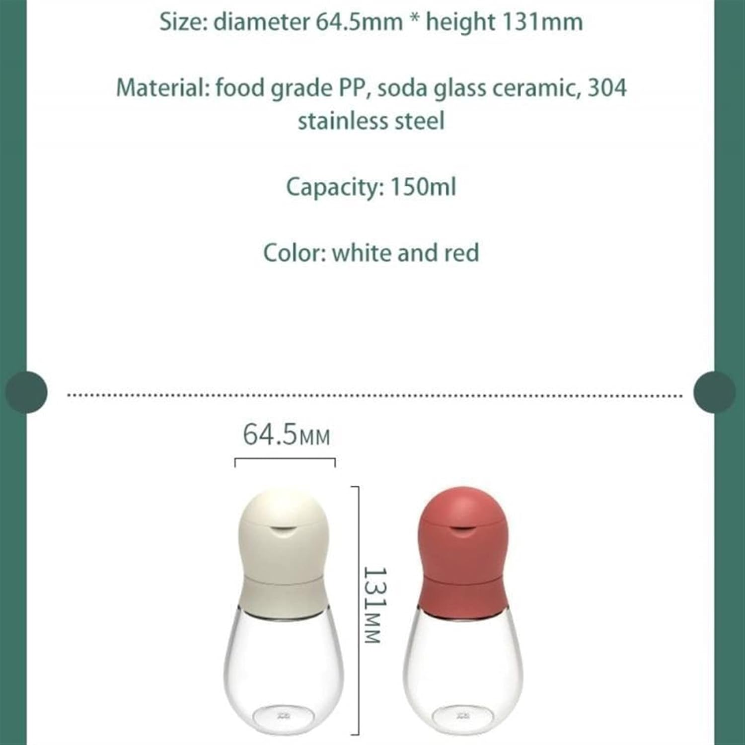 Manual Pepper Grinder Salt Pepper Mill Shakers