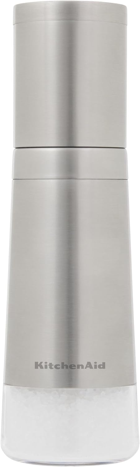 Perfect for Every Bite KitchenAid Stainless Steel Filled Salt Grinder 8 Inch