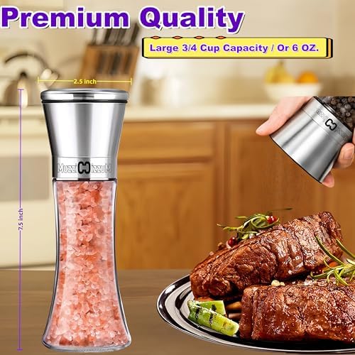 MuzziccizzuM Salt Pepper Grinder Set