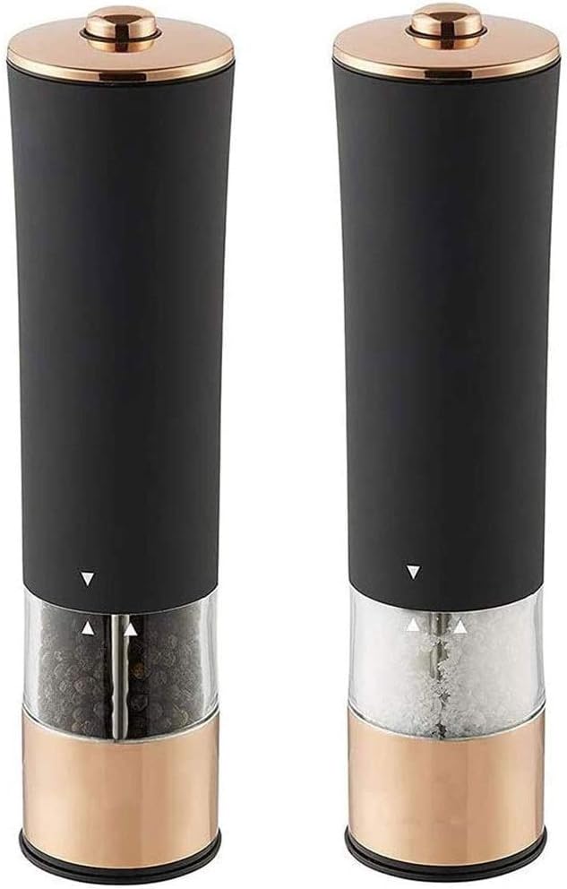 Adjustable Electric Salt Pepper Grinder Set with LED Light