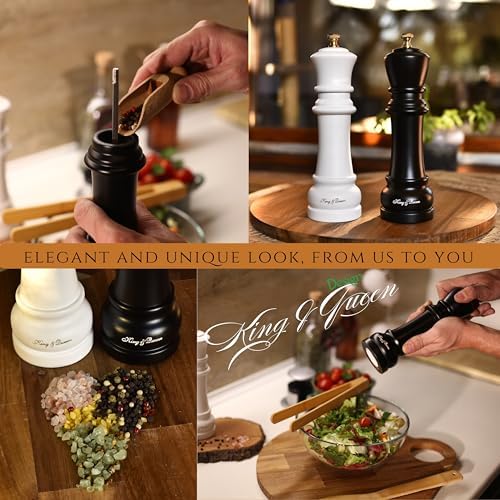 Elegant Salt and Pepper Grinder Set - Perfect for Home and Kitchen