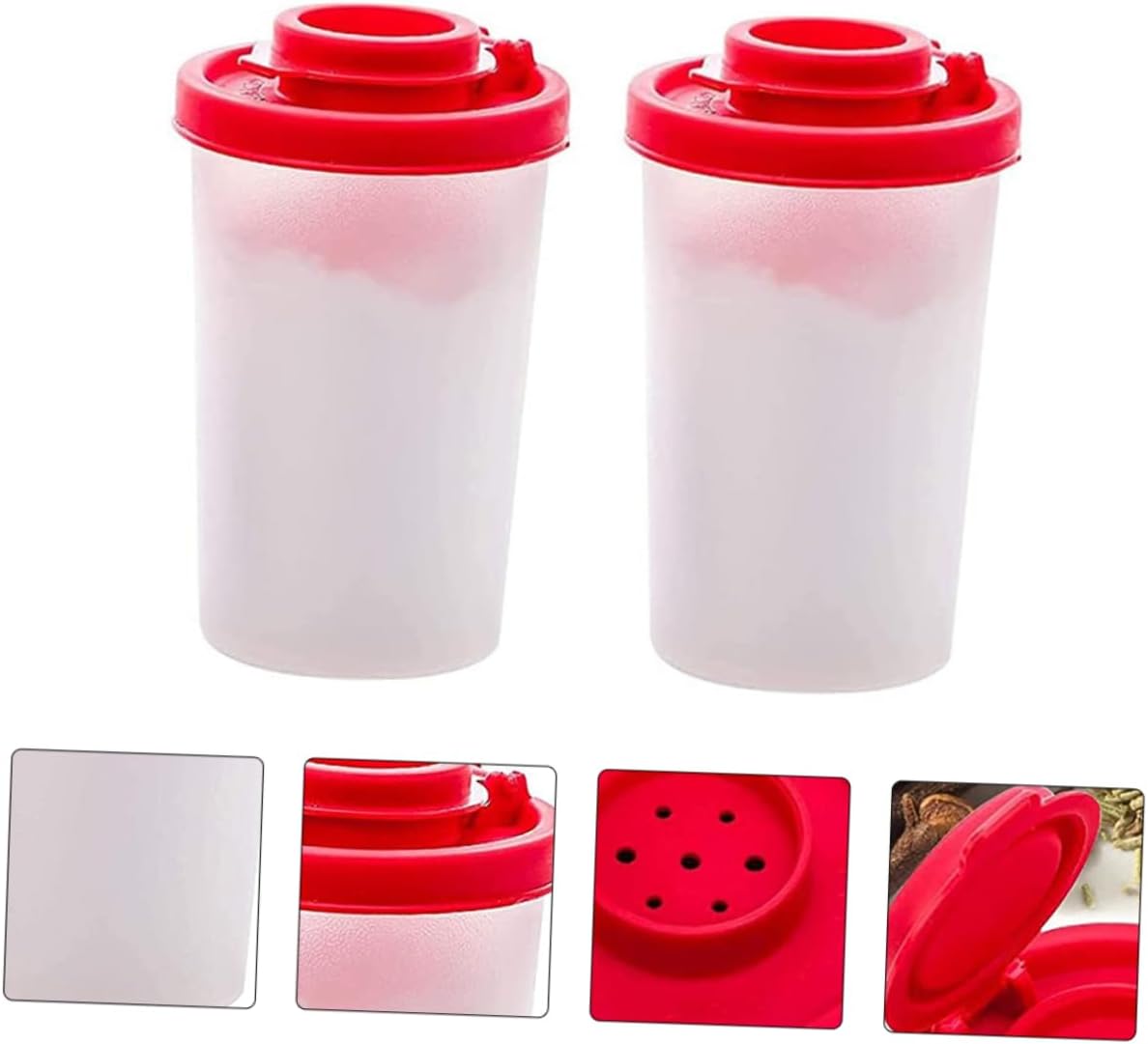 2Pcs Portable Outdoor Pepper Storage Bottles
