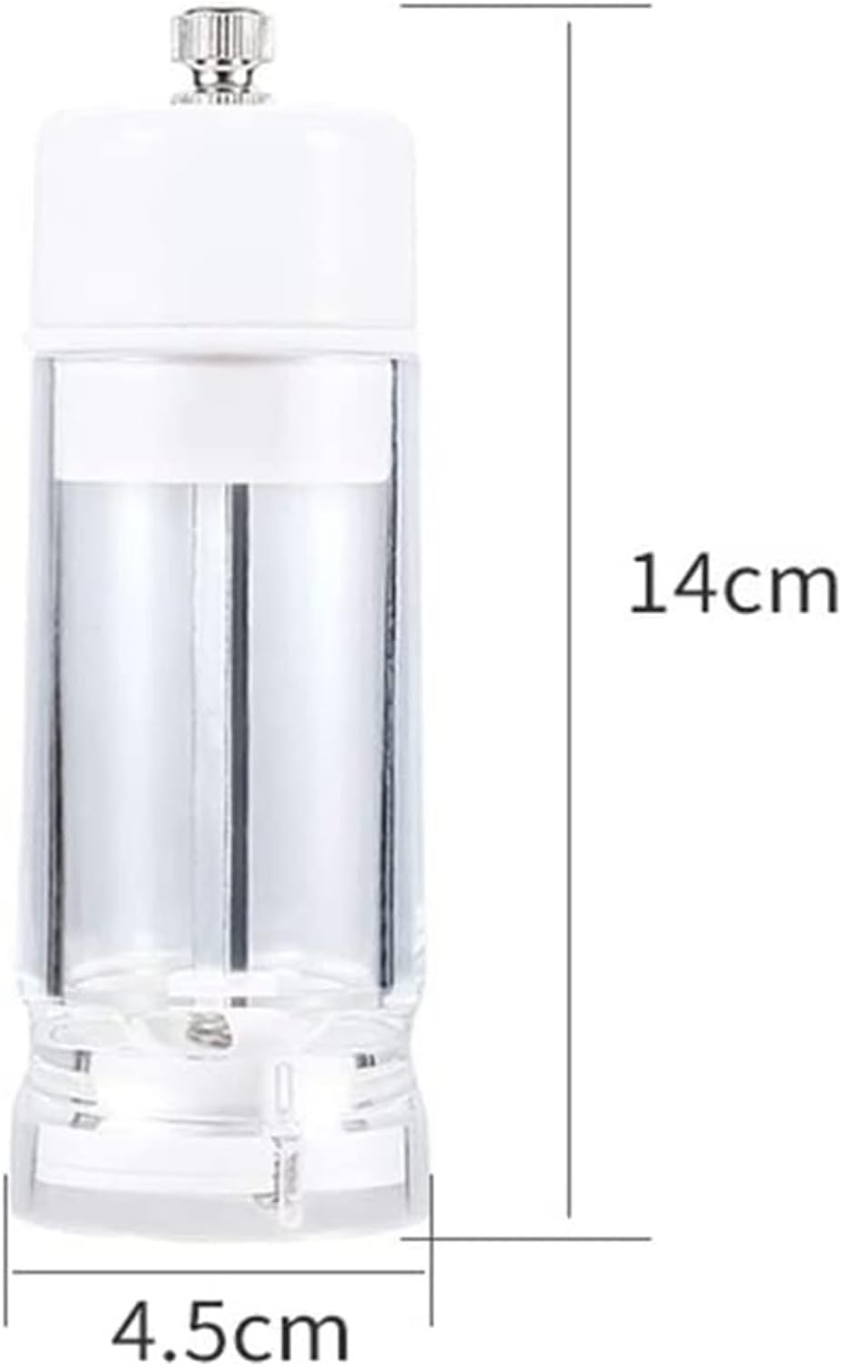 Pepper Shaker Set Stainless Steel Glass Design