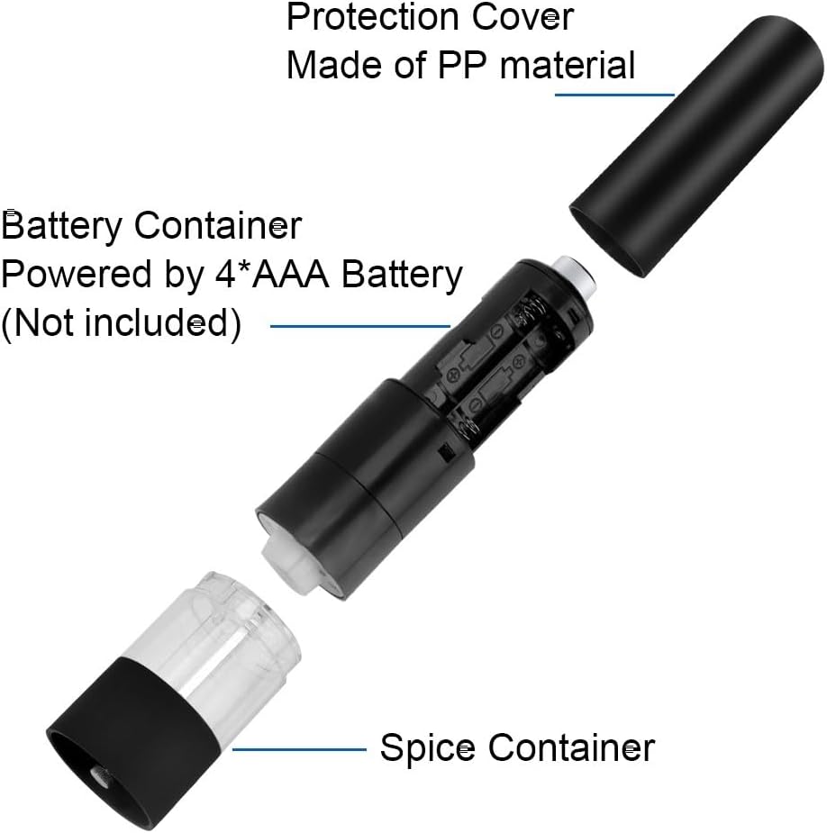 Easy Salt Pepper Grinder with LED Light