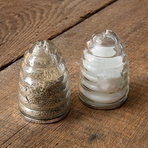 Elegant Beehive Salt Pepper Shakers Set