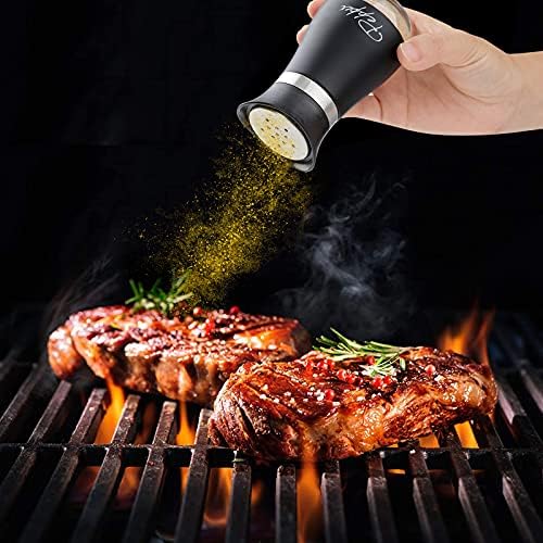 Refillable Salt and Pepper Shakers Set