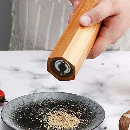 LEIXIUSM Classic Oak Wood Pepper Mill Shaker