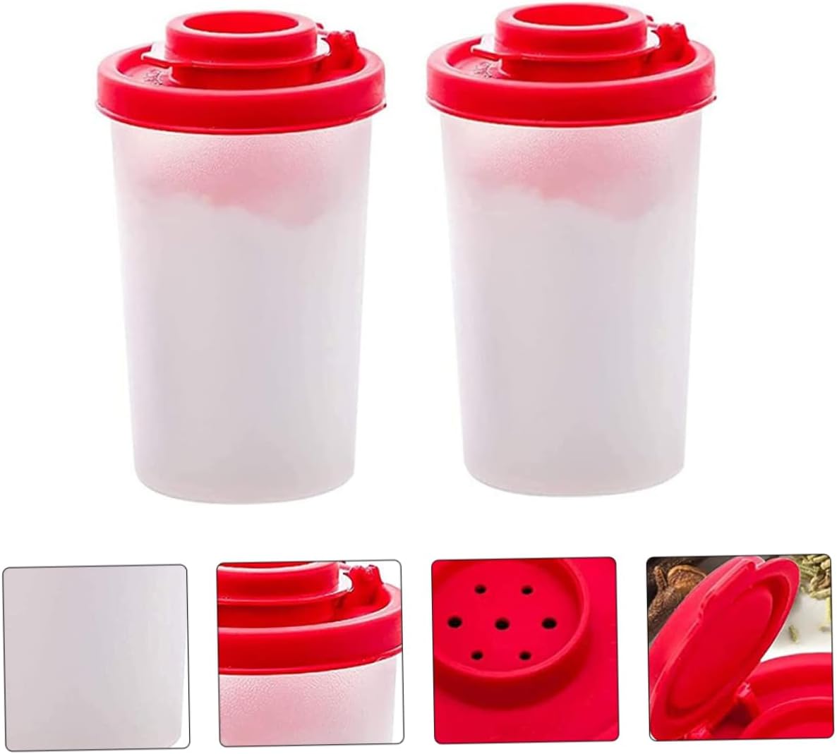Alipis 2-Piece Portable Pepper Shaker Cans