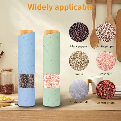 Compact Elegant Salt Pepper Grinder Set 2