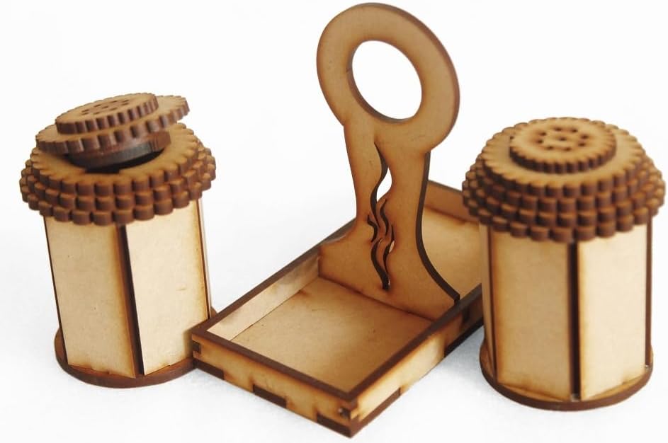 HERCOOR Durable Adjustable Salt and Pepper Mill Set